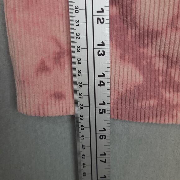 Le Lis Collection Women's Mini Skirt Small Pink Corduroy Tie Dye Grunge Y2K 90's - Picture 6 of 7